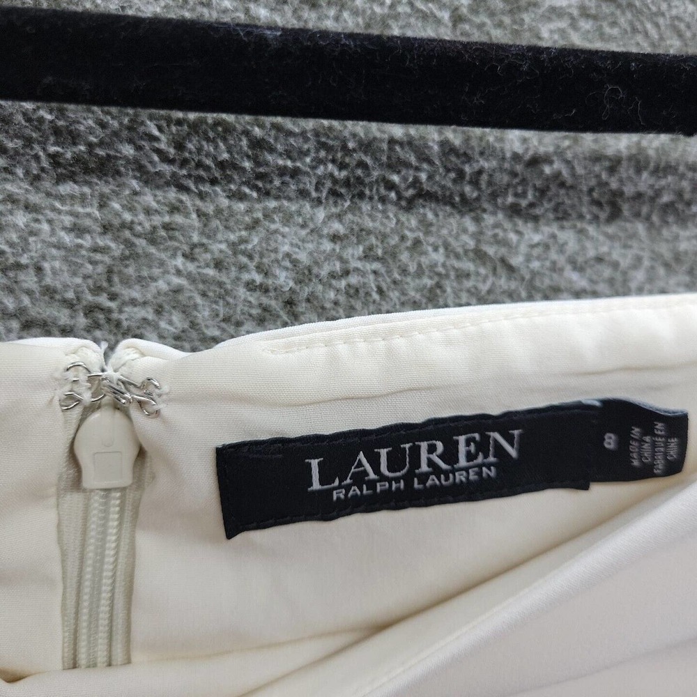 Elegant Off-Shoulder Cream Evening Dress with Twist Detail - Picture 8 of 11